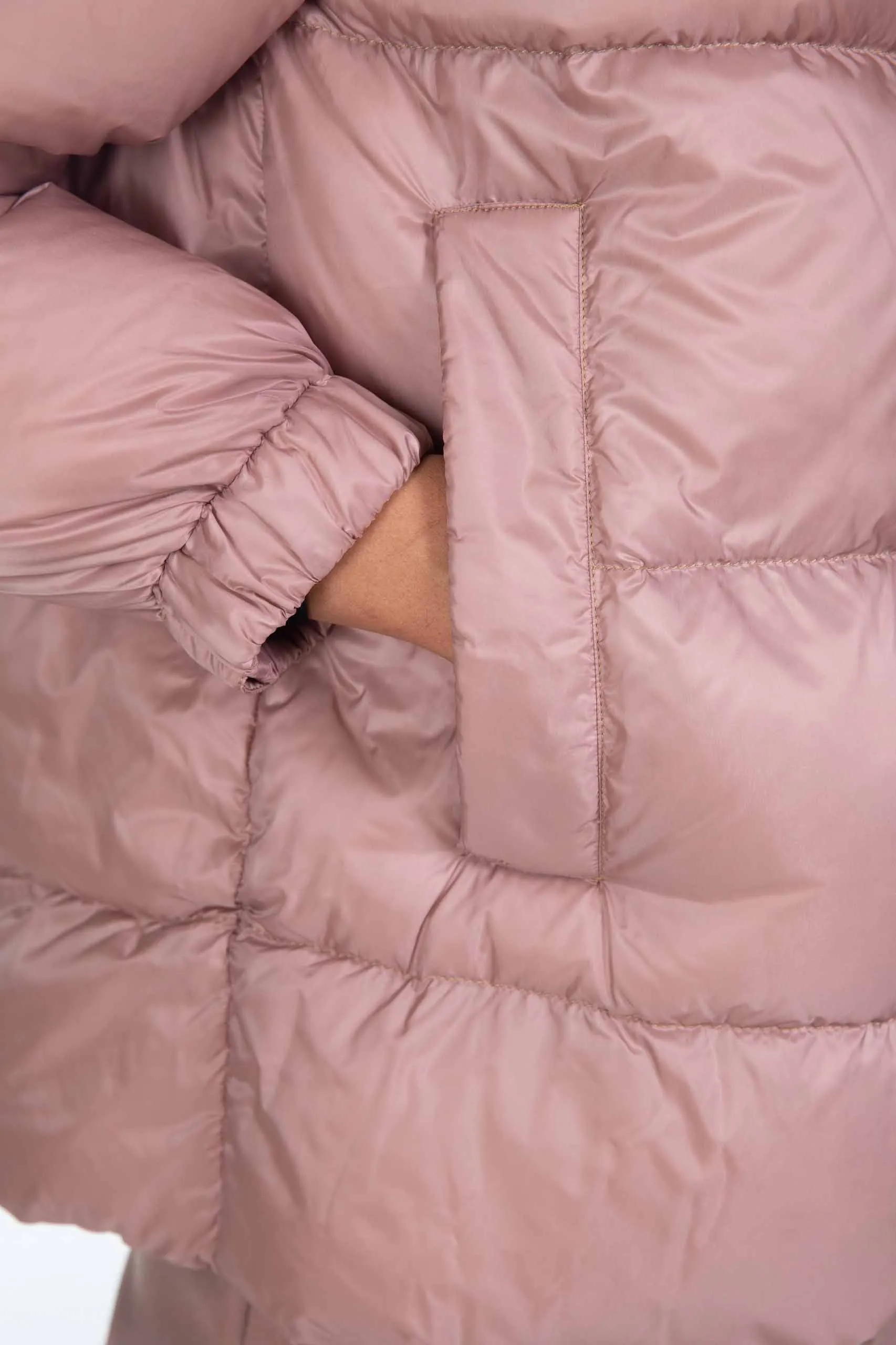 MAX MARA THE CUBE piumino trapuntato in tela antigoccia SEIA