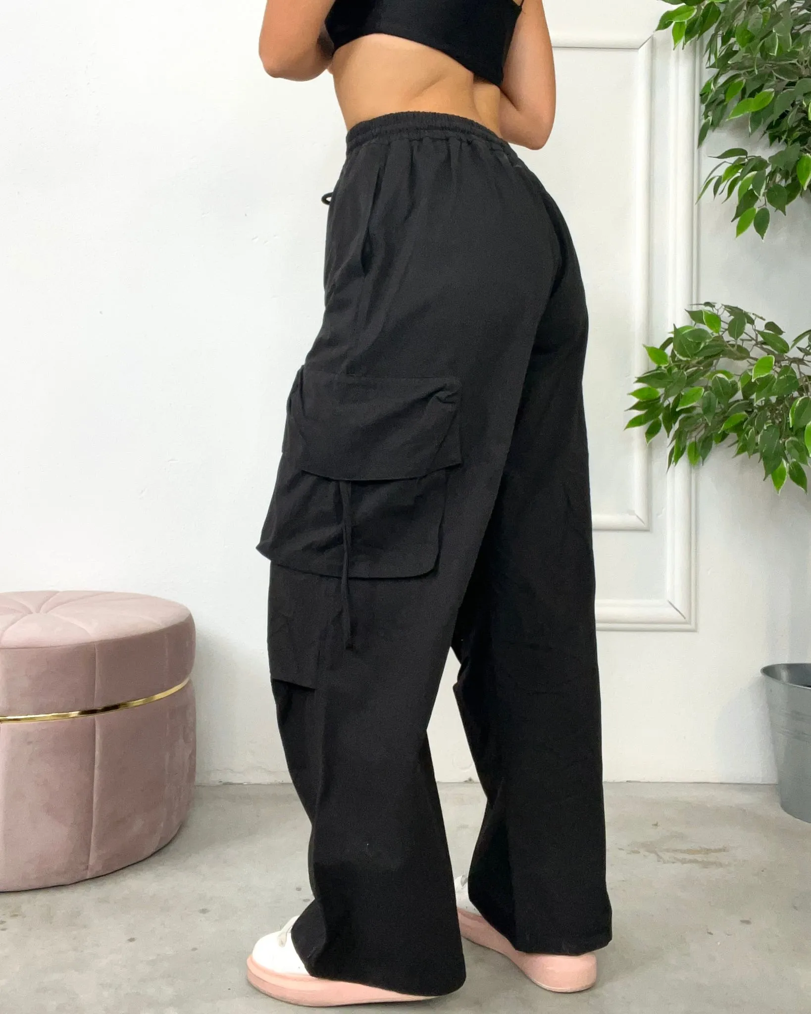MAXI PANTALONE CARGO NICOLE 631 nero