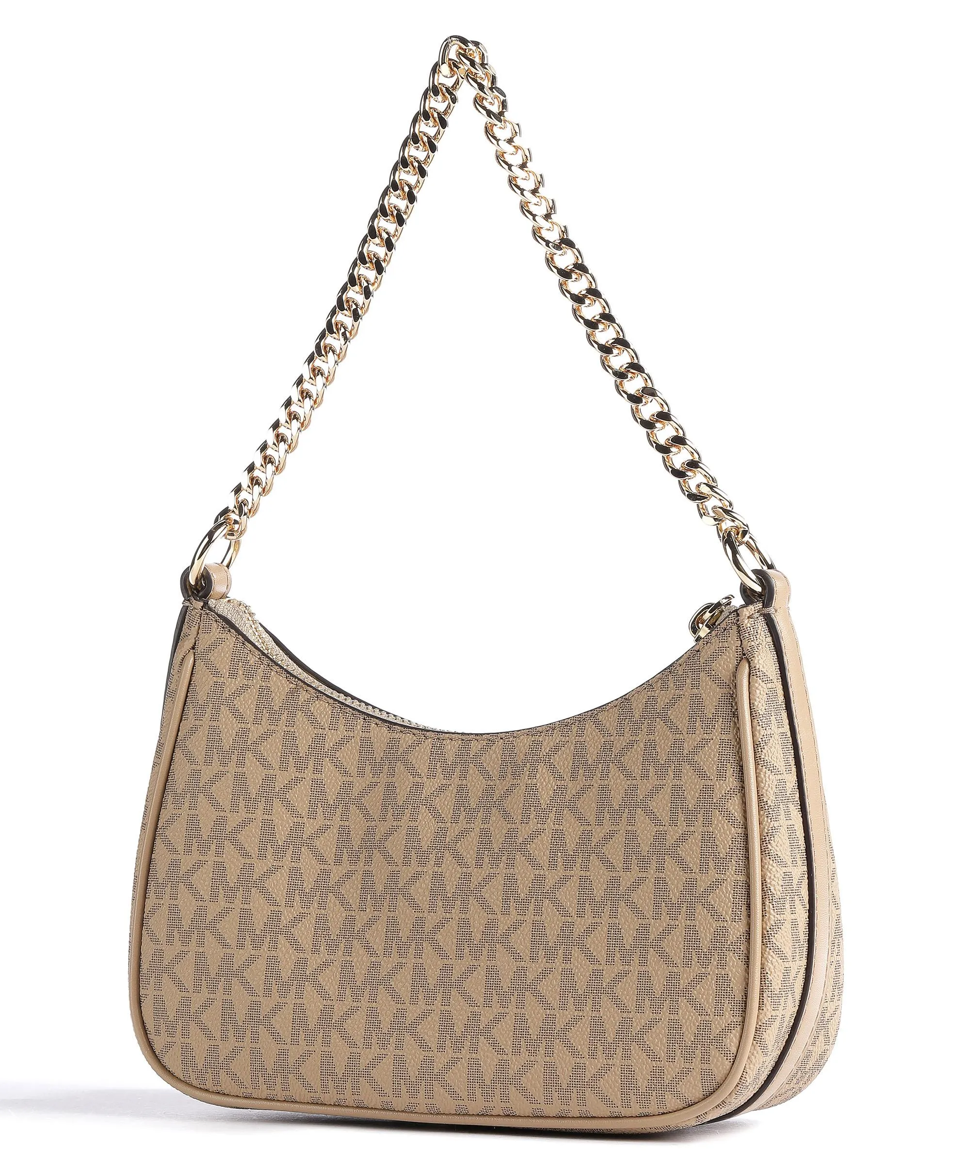  Michael Kors Jet Set Charm Borsa a spalla tela marrone chiaro  