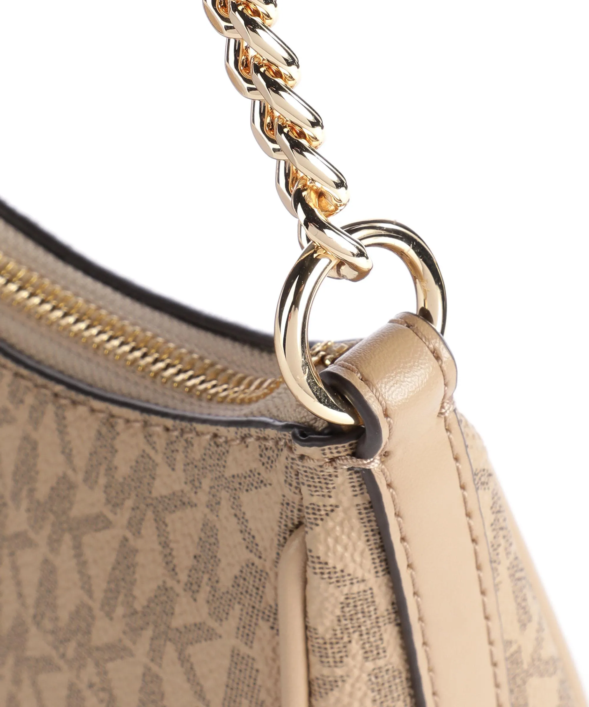  Michael Kors Jet Set Charm Borsa a spalla tela marrone chiaro  