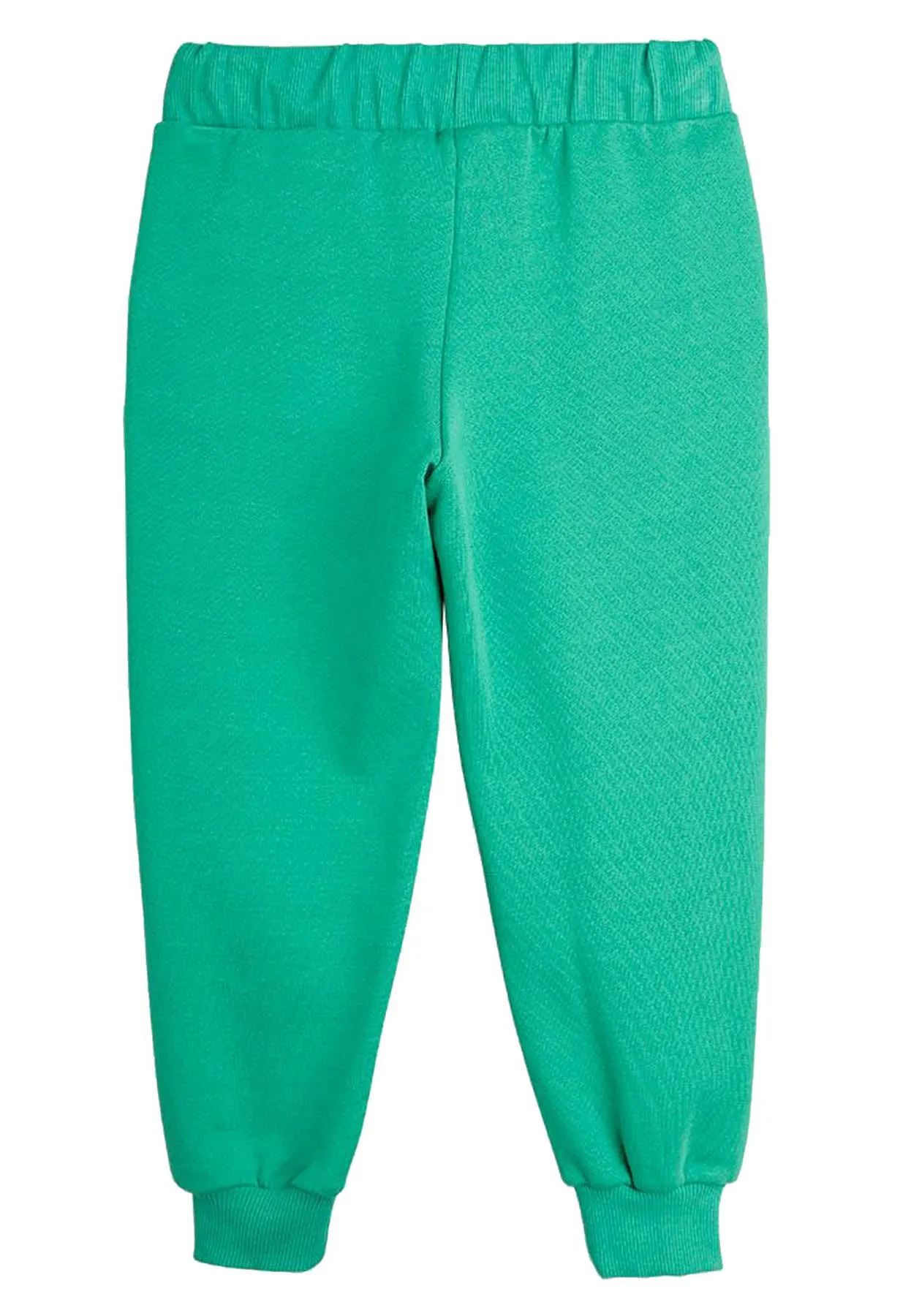 Mini Rodini pantalone verde bambino in felpa di cotone organico