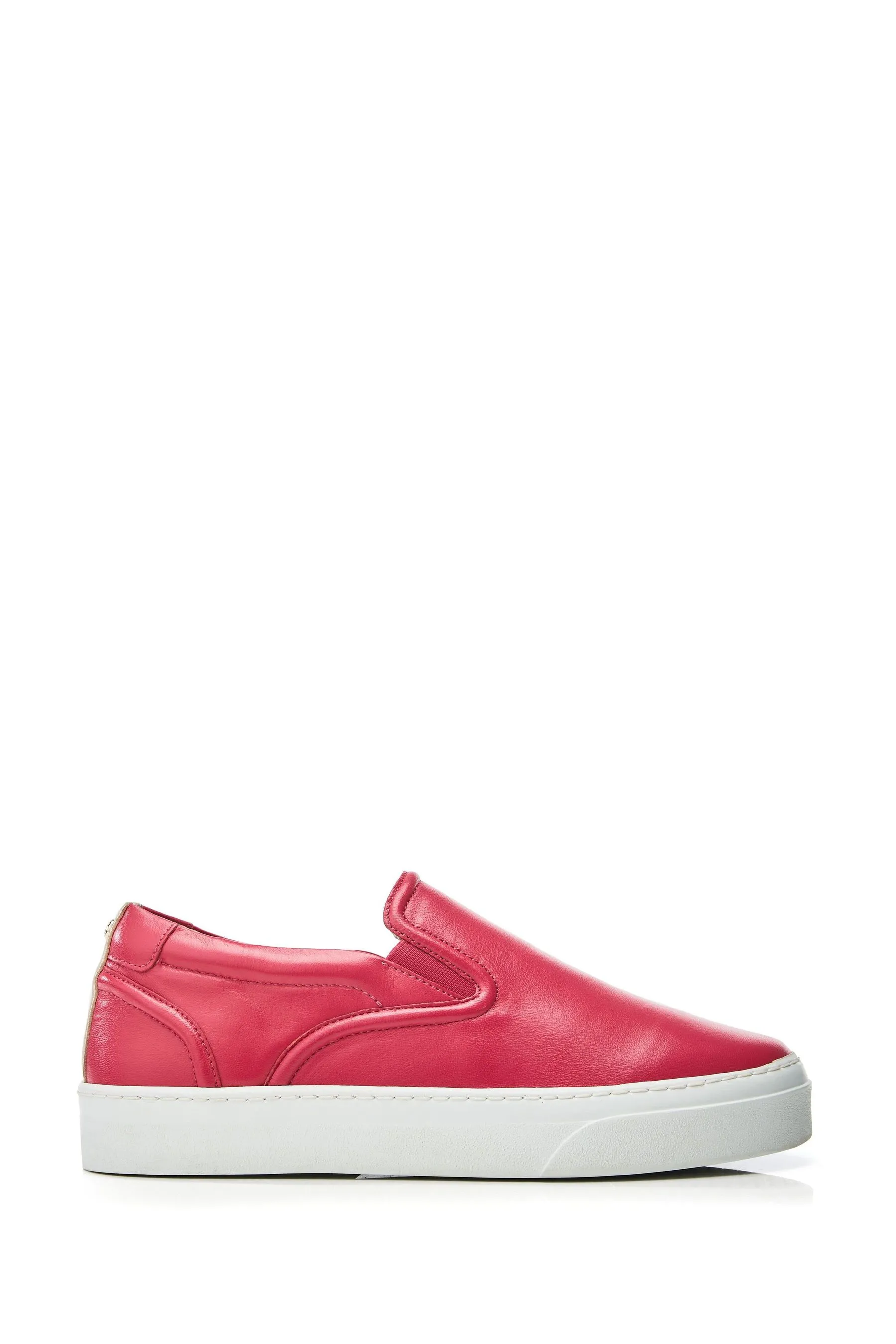 Moda in Pelle - Rosa slim -  Adreenia - Scarpe da ginnastica senza lacci con suola
