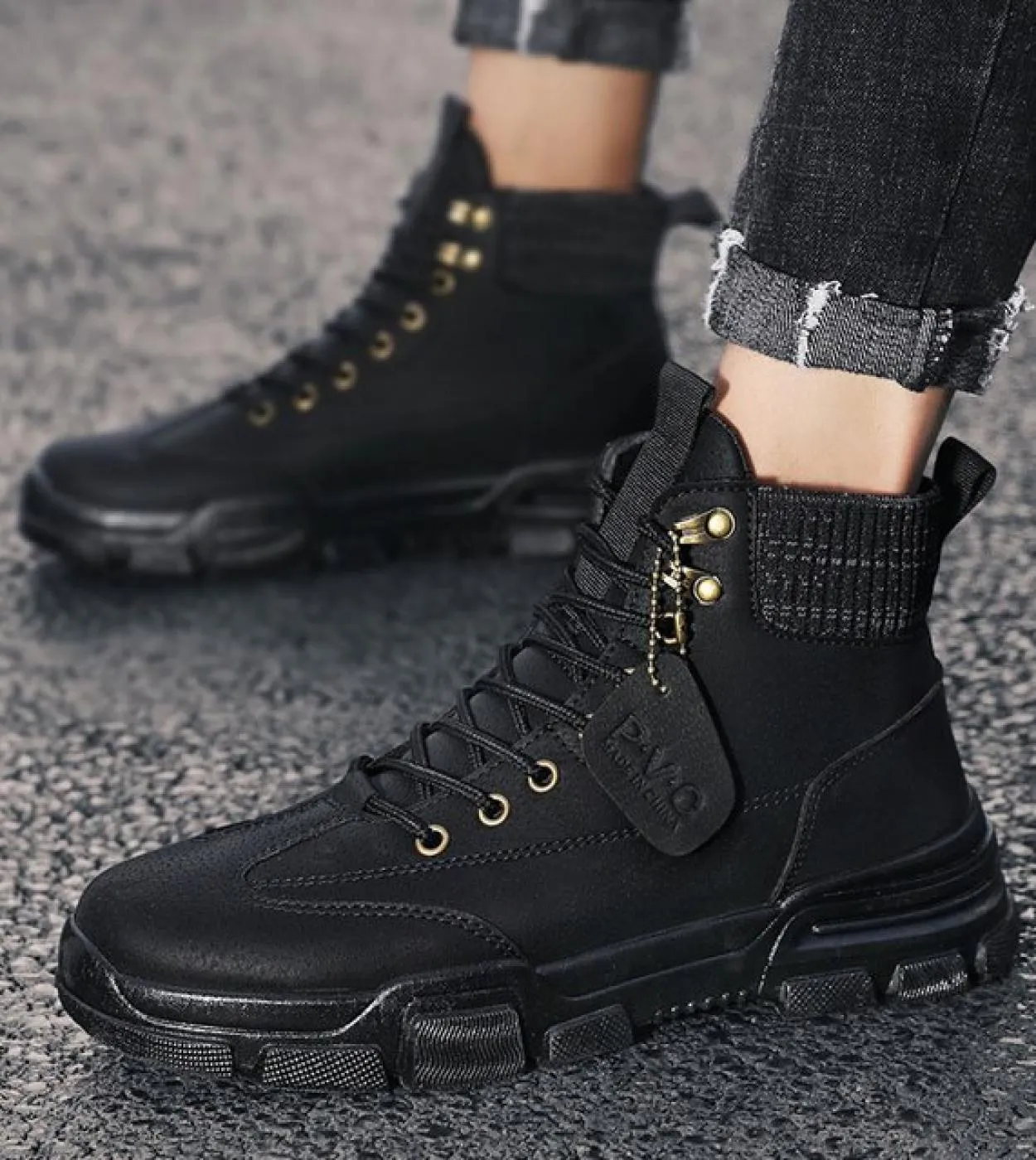 Moda maschile Stivali da uomo di vendita caldi Stivali da attrezzo medio retrò retrò Stivali da moto da guida Scarpe da uomo ret