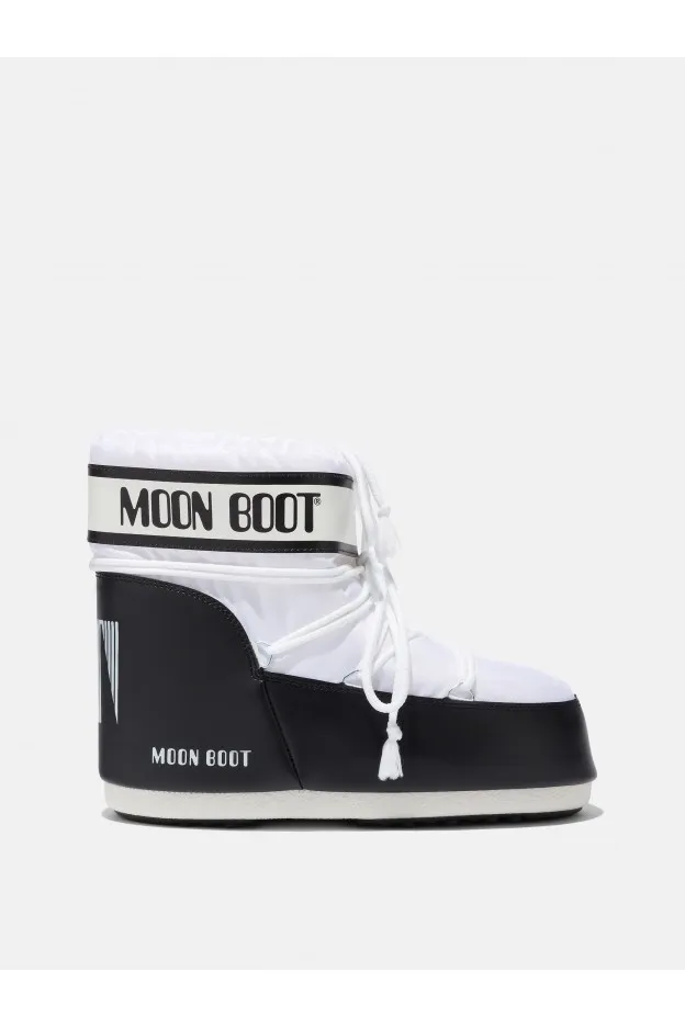 Moon Boot Icon Low Bianco In Nylon