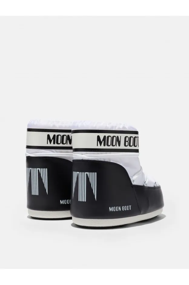 Moon Boot Icon Low Bianco In Nylon