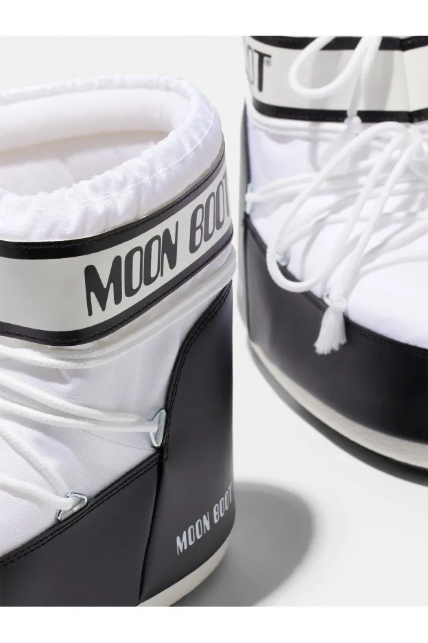Moon Boot Icon Low Bianco In Nylon