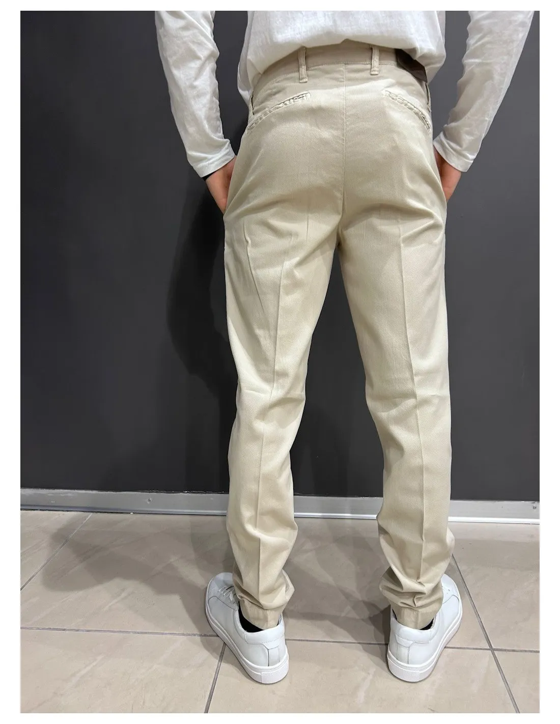 MORO PANTALONI UOMO TASCA AMERICA ARMATURATO