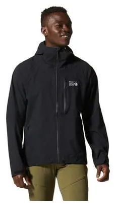 Mountain Hardwear New Stretch Ozonic Giacca impermeabile nera da uomo