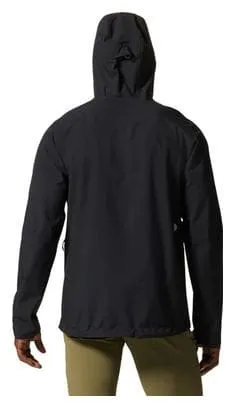 Mountain Hardwear New Stretch Ozonic Giacca impermeabile nera da uomo