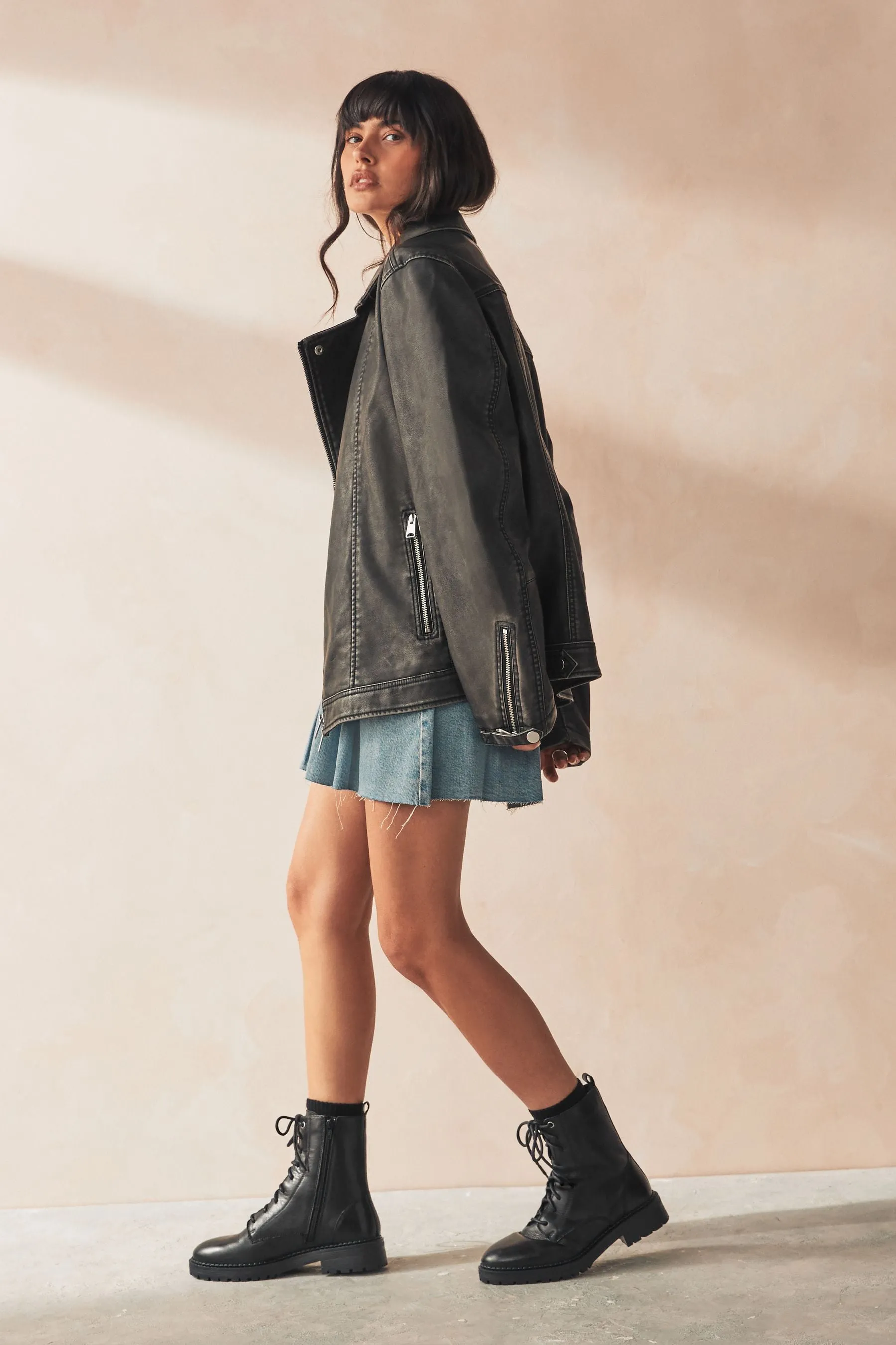 Nero  - Forever Comfort® - Stivali in pelle stringati