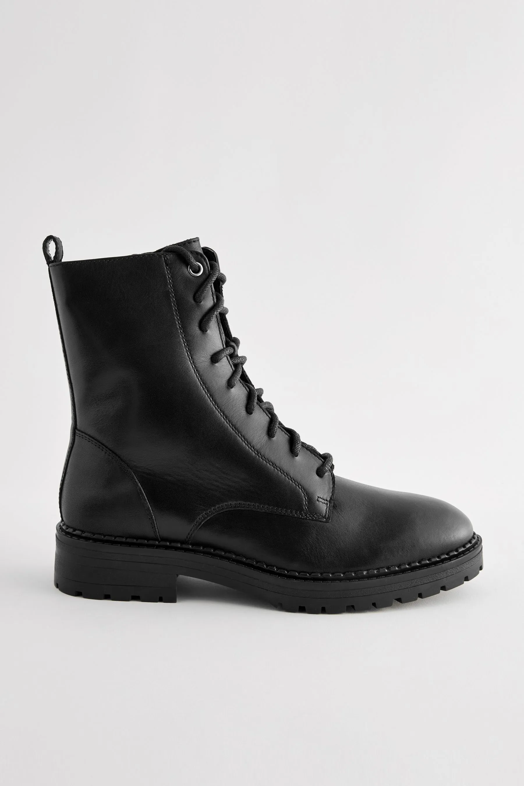 Nero  - Forever Comfort® - Stivali in pelle stringati