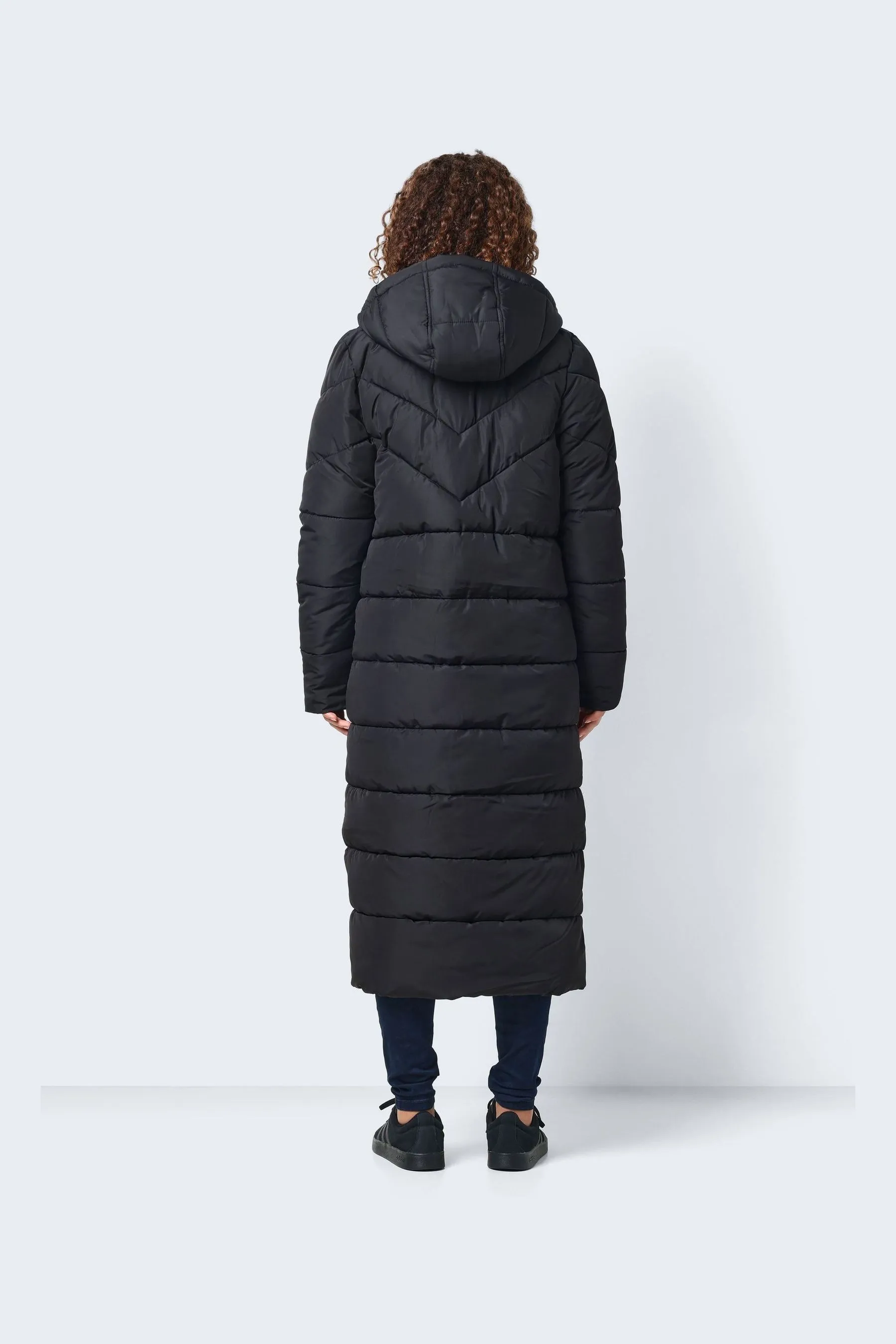 Noisy May - Maxi cappotto imbottito Con cappuccio trapuntato    