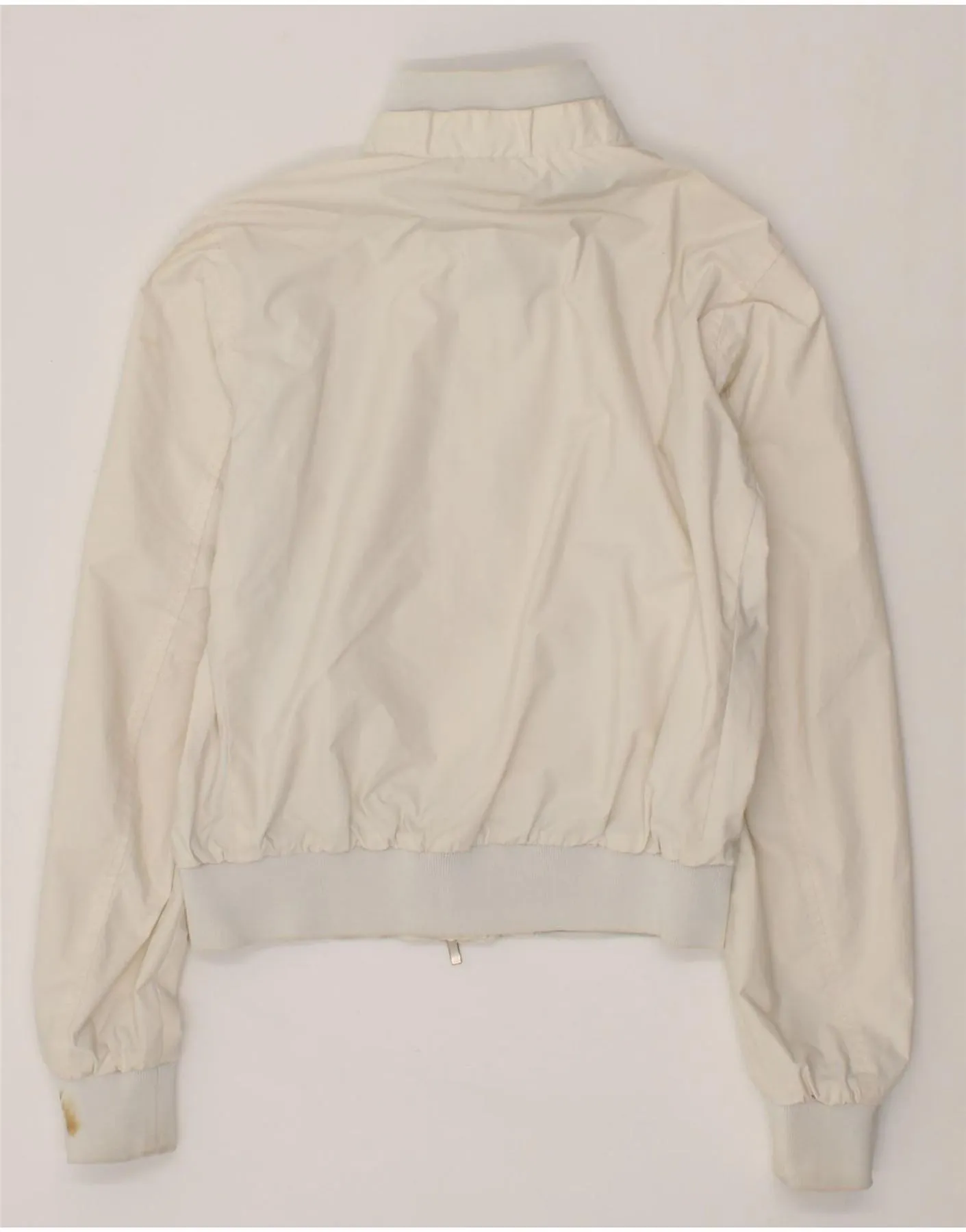 NORTH SAILS Womens Crop Bomber Jacket UK 10 Small White Polyamide