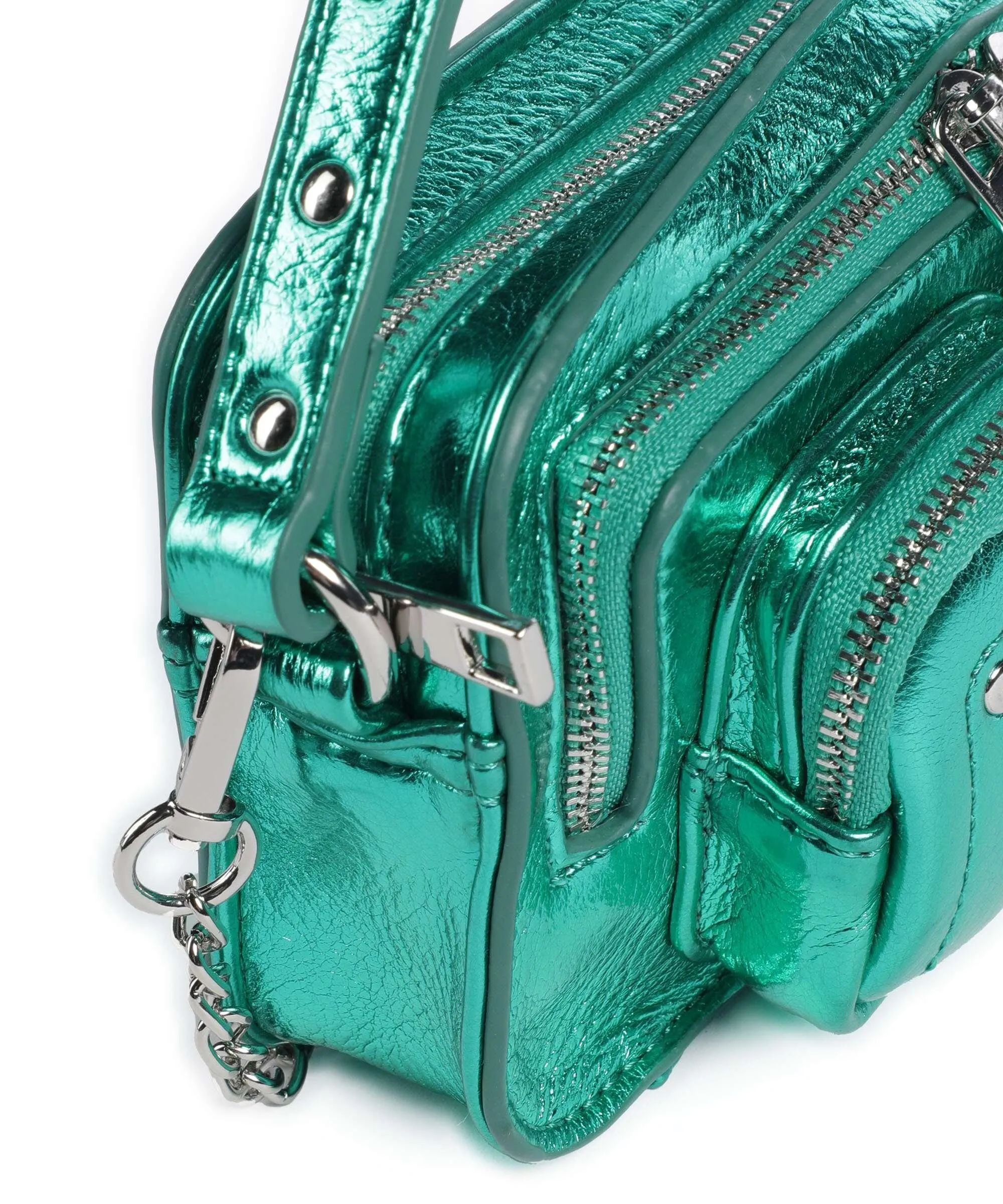  Núnoo Recycled Cool Helena Borsa a tracolla pelle sintetica verde  