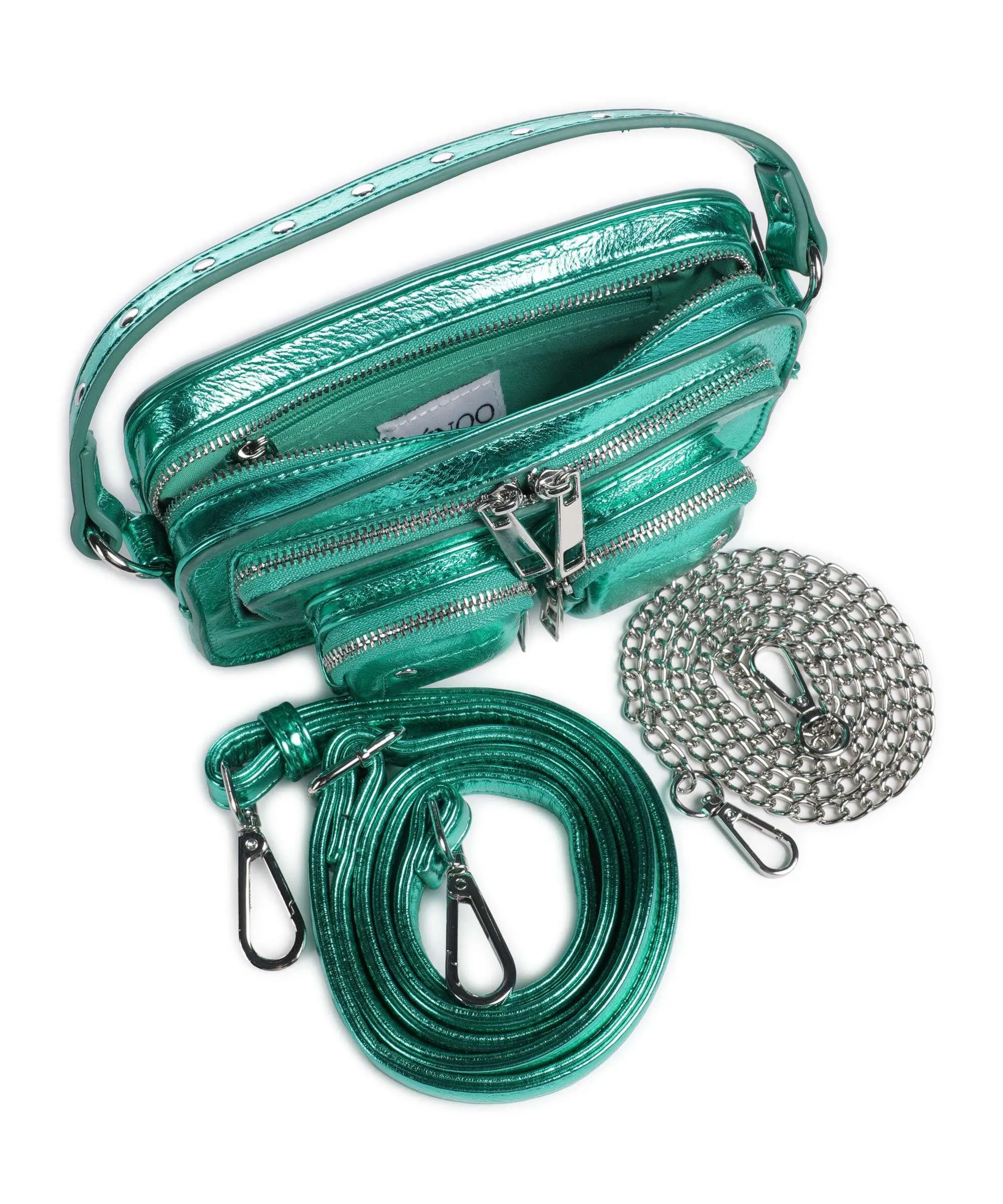  Núnoo Recycled Cool Helena Borsa a tracolla pelle sintetica verde  