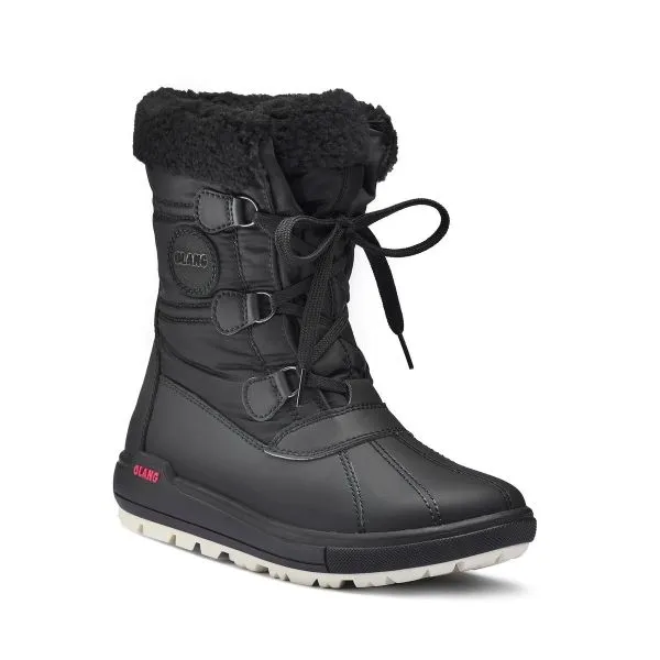 OLANG RIGEL-TEX NERO stivale doposci donna allacciato con cerniera laterale