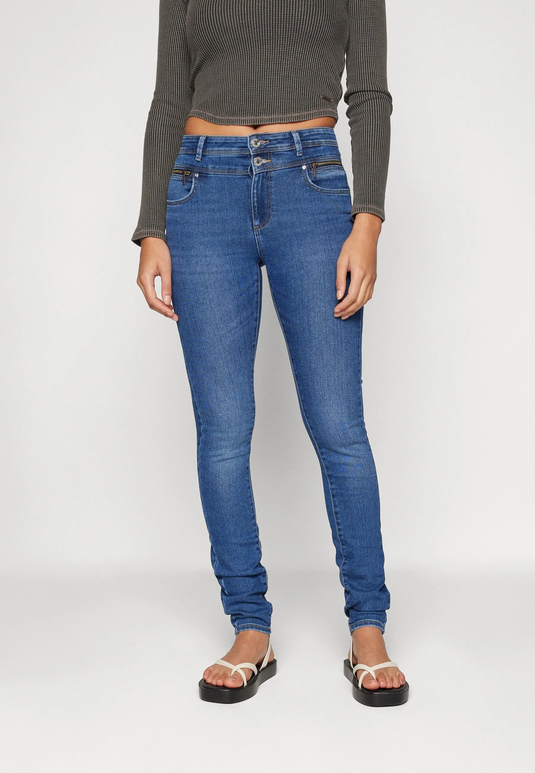 ONLDAISY YOKE ZIP - Jeans Skinny Fit