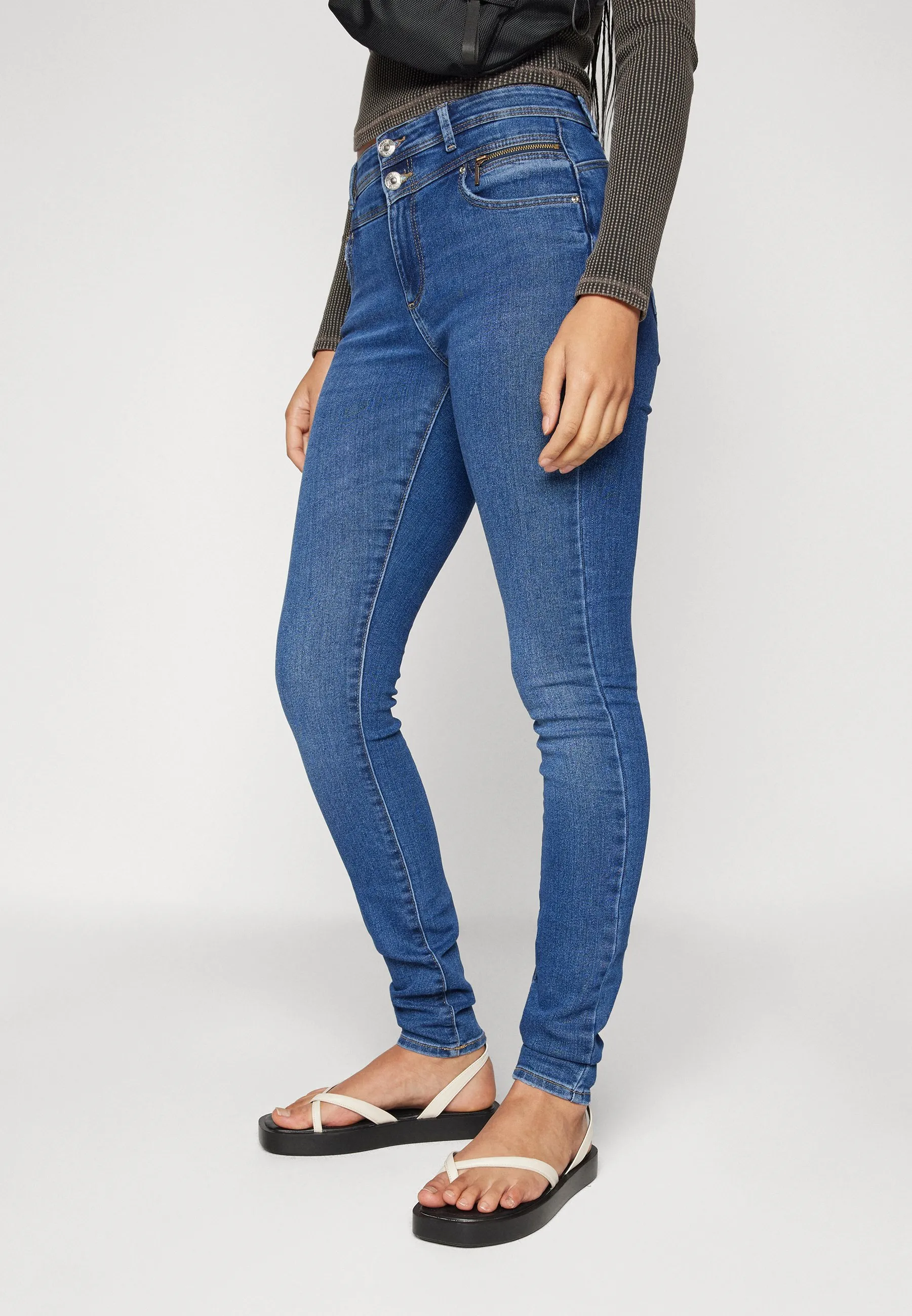 ONLDAISY YOKE ZIP - Jeans Skinny Fit
