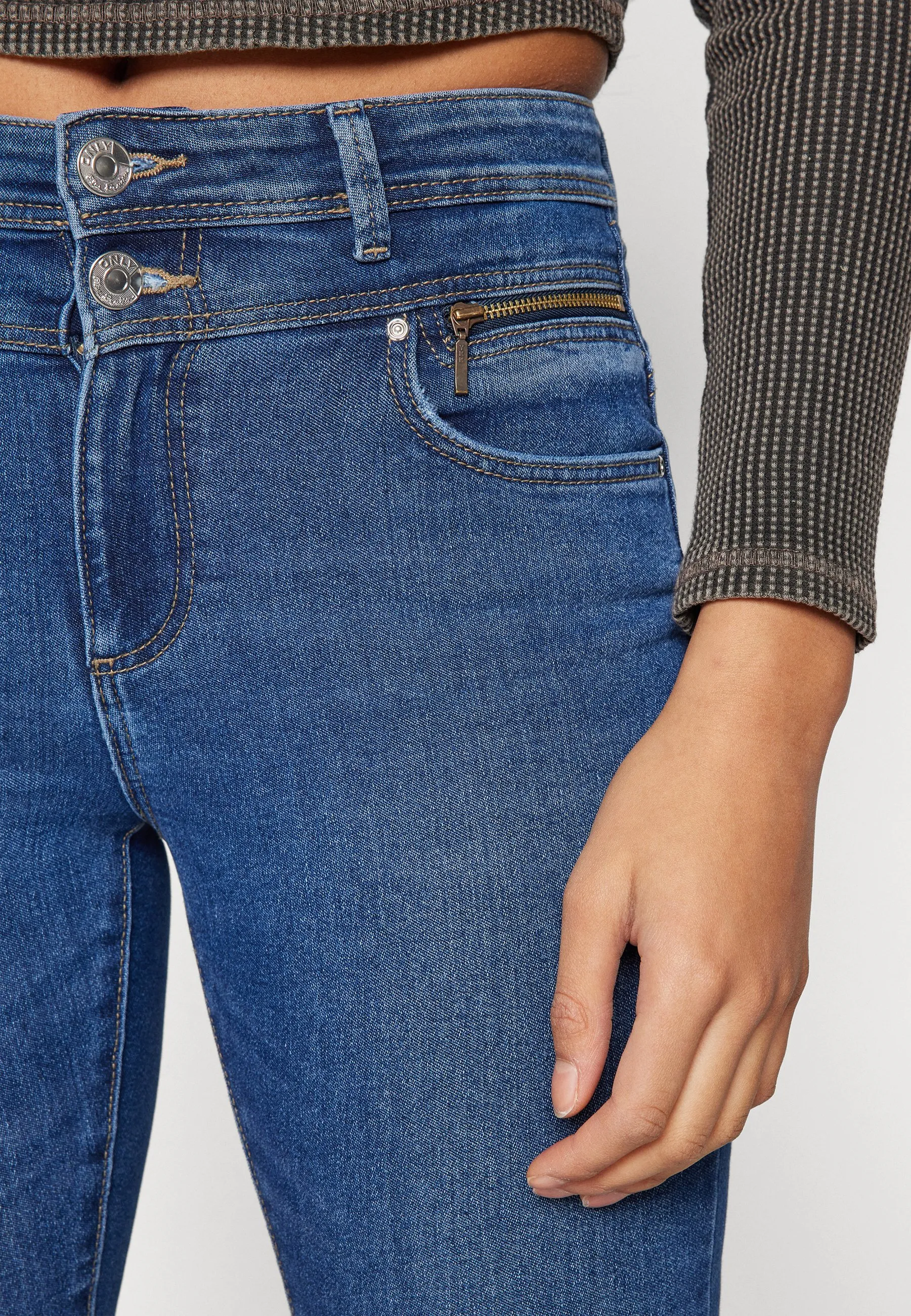 ONLDAISY YOKE ZIP - Jeans Skinny Fit