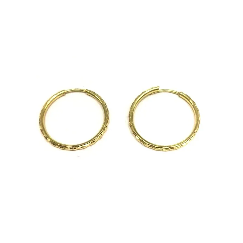 ORECCHINI CERCHI IN ORO GIALLO 18 KT