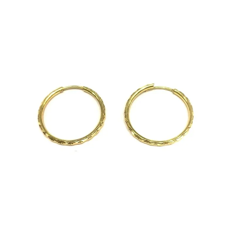 ORECCHINI CERCHI IN ORO GIALLO 18 KT