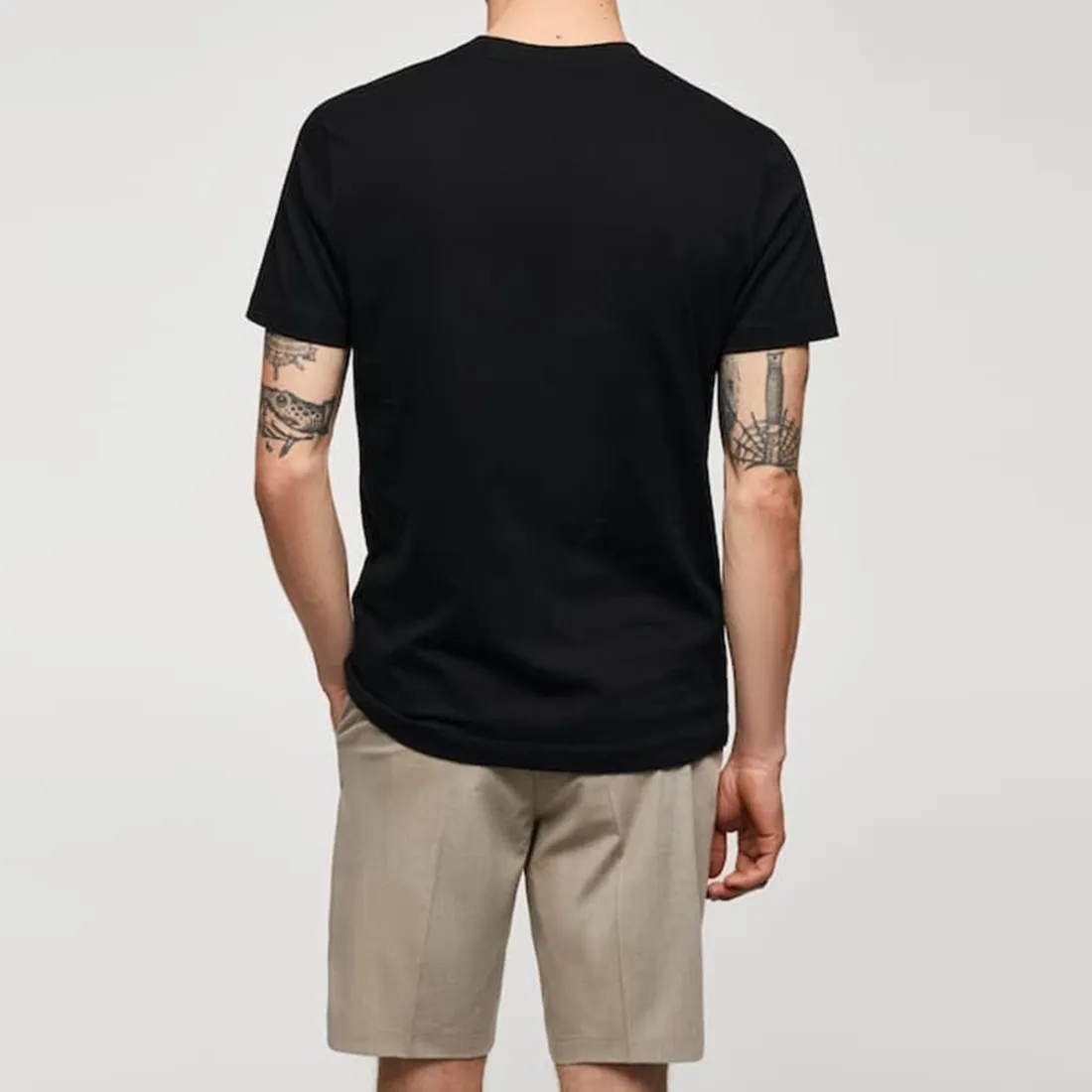 OUT/FIT - T-shirt in cotone a tinta unita