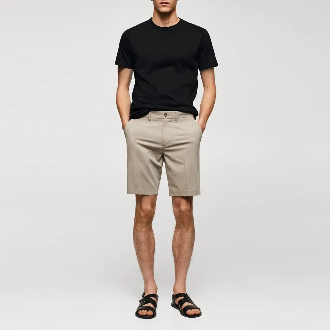 OUT/FIT - T-shirt in cotone a tinta unita