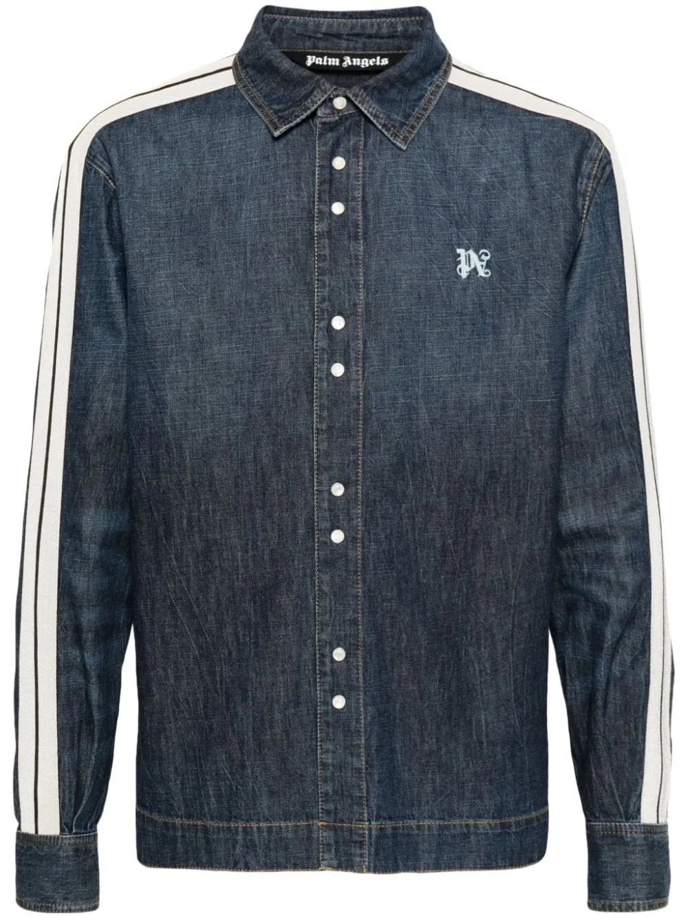   Palm Angels  Giacca sportiva in denim monogram  
