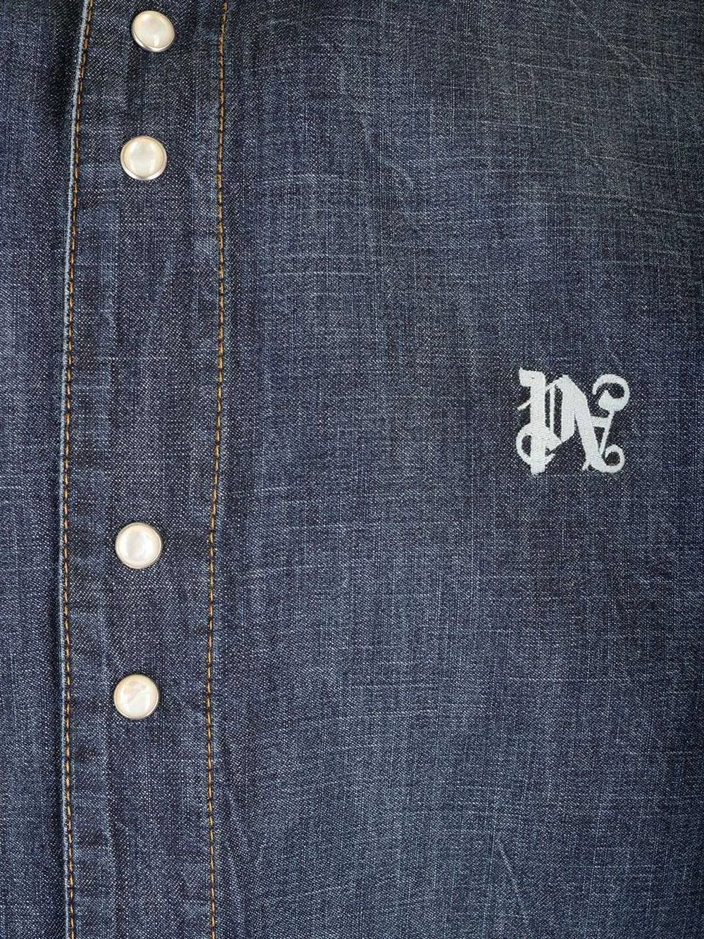   Palm Angels  Giacca sportiva in denim monogram  