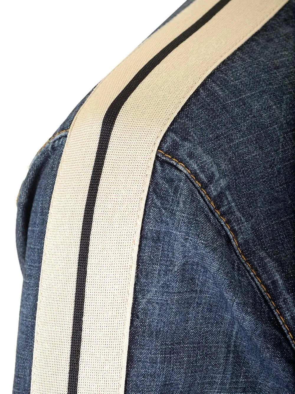   Palm Angels  Giacca sportiva in denim monogram  