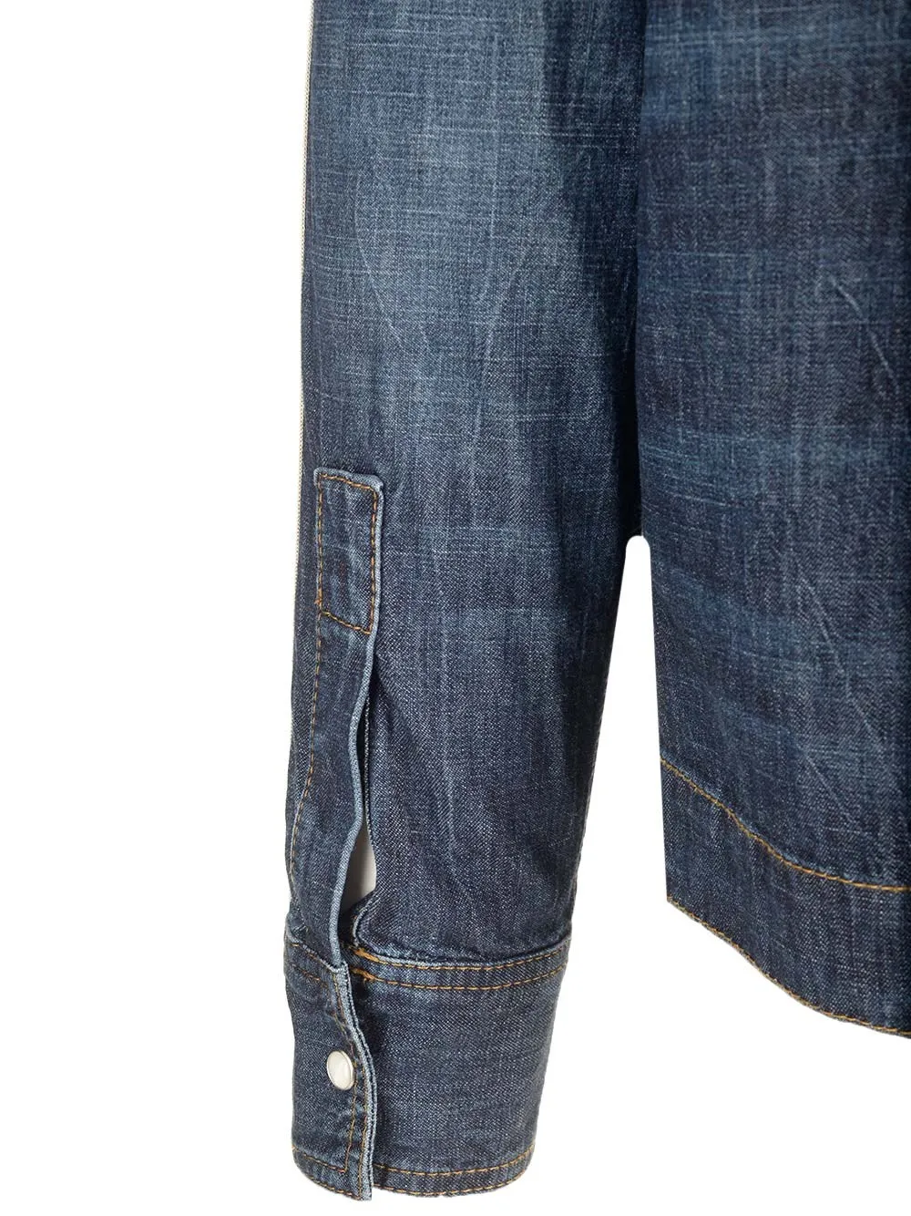   Palm Angels  Giacca sportiva in denim monogram  