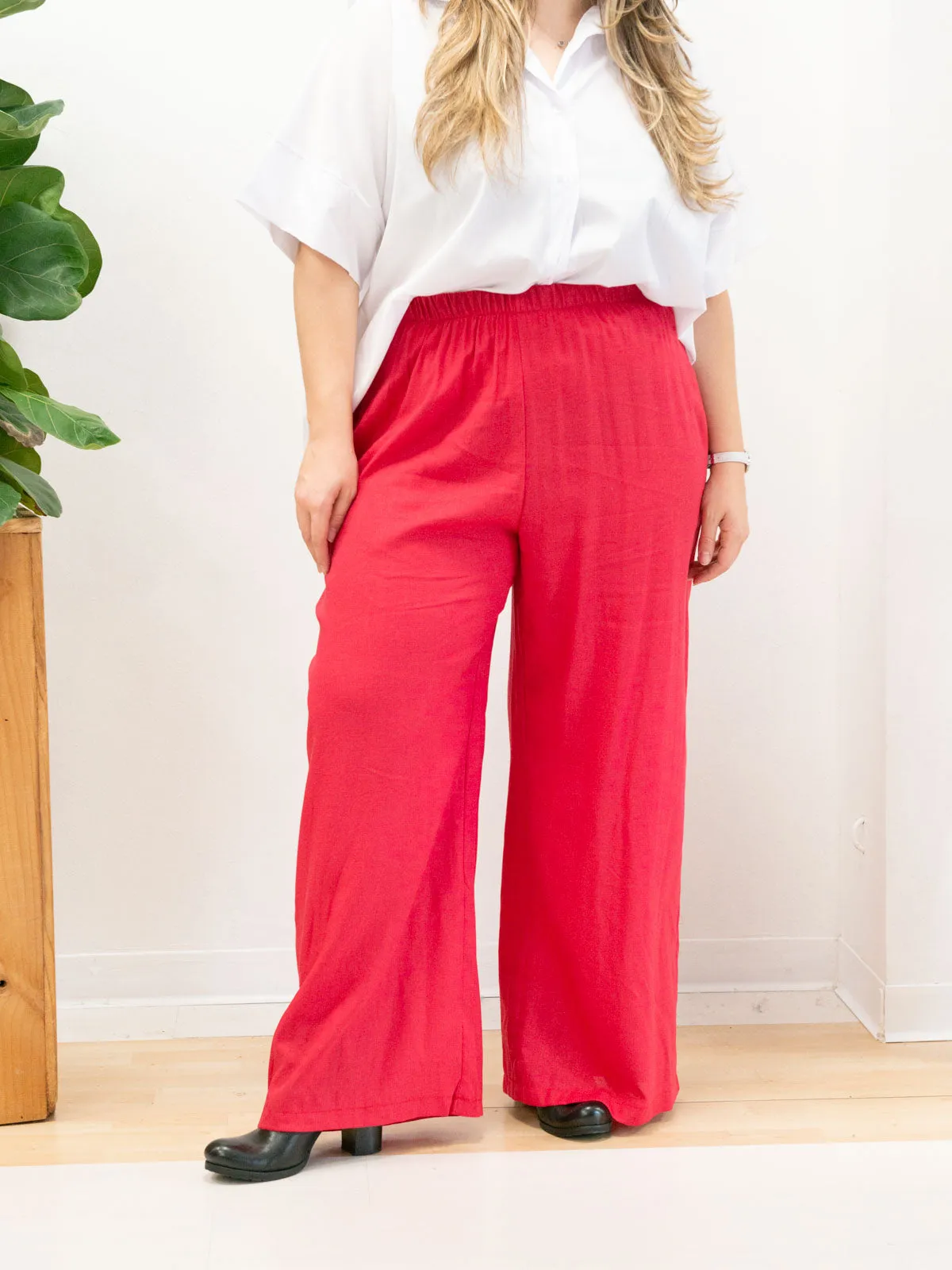 Pantalone misto lino