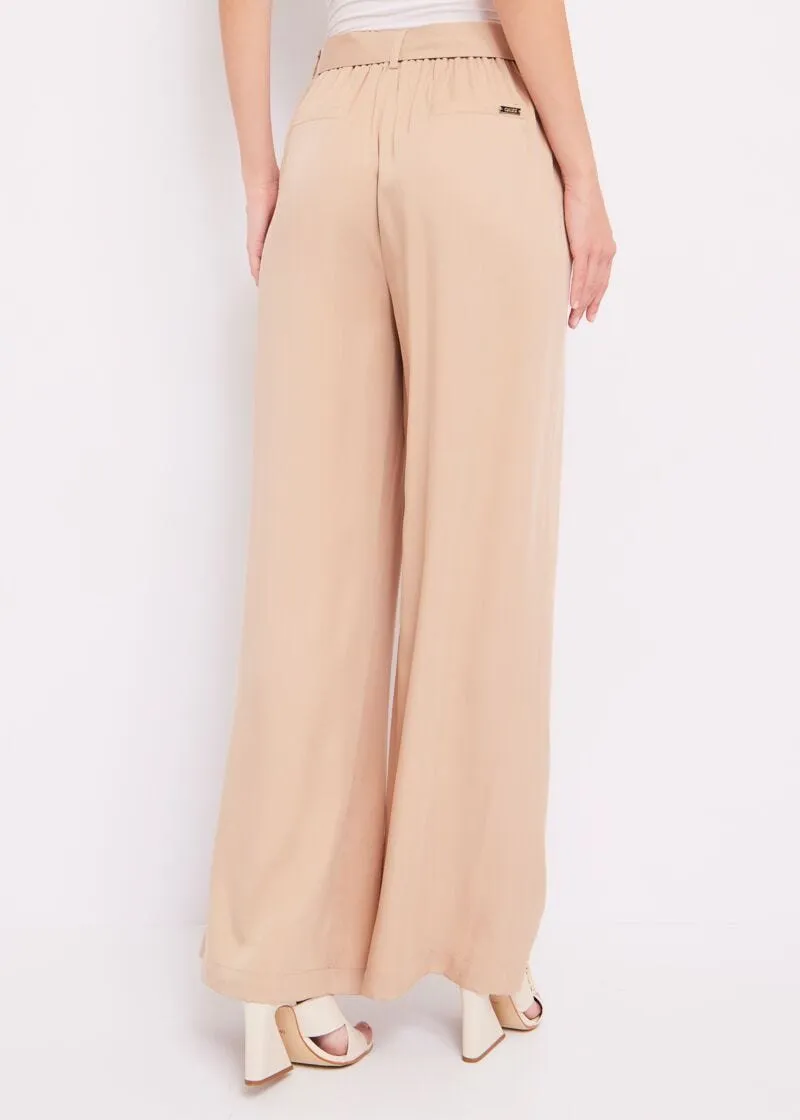 Pantaloni a palazzo con cintura