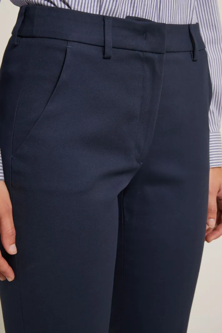 Pantaloni a sigaretta in piquet