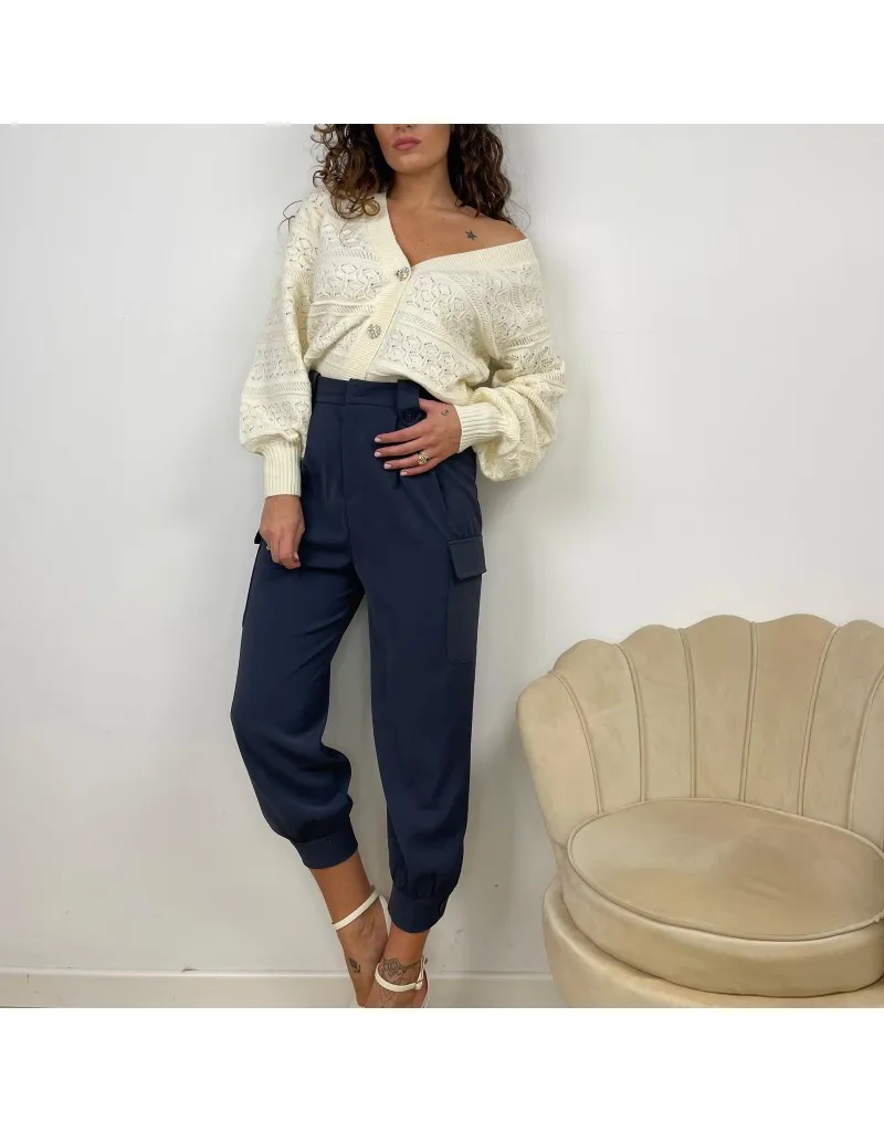 PANTALONI CARGO GRIGIO