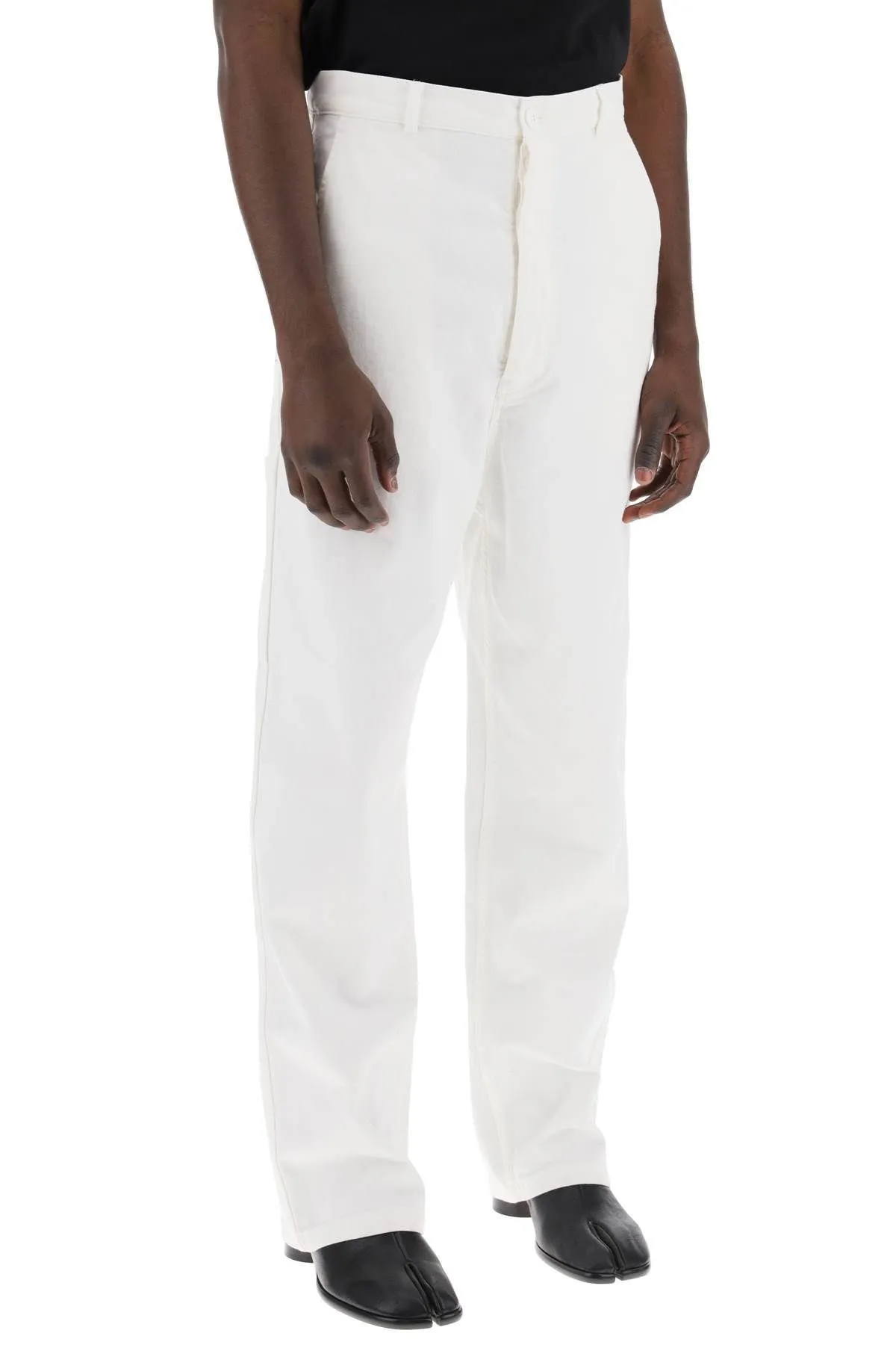 Pantaloni in bull di cotone