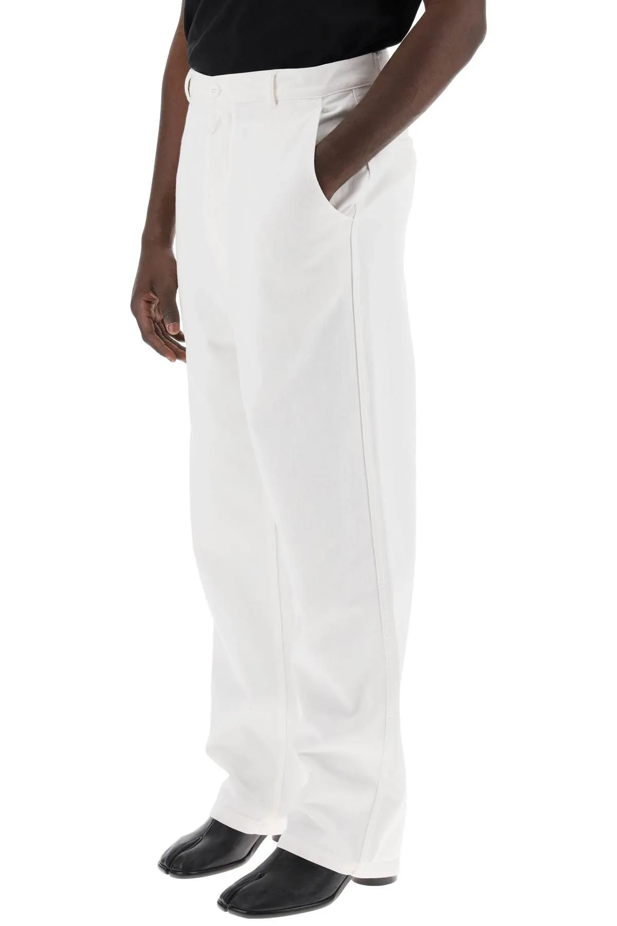 Pantaloni in bull di cotone