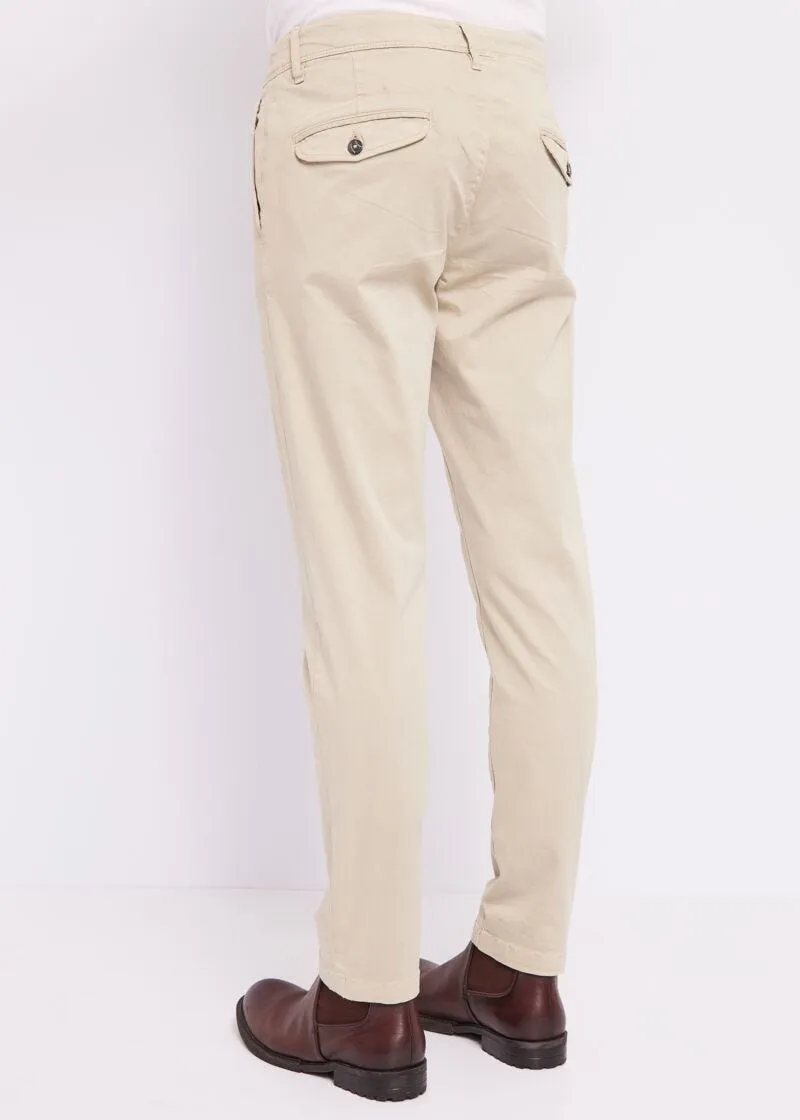Pantaloni in cotone stretch