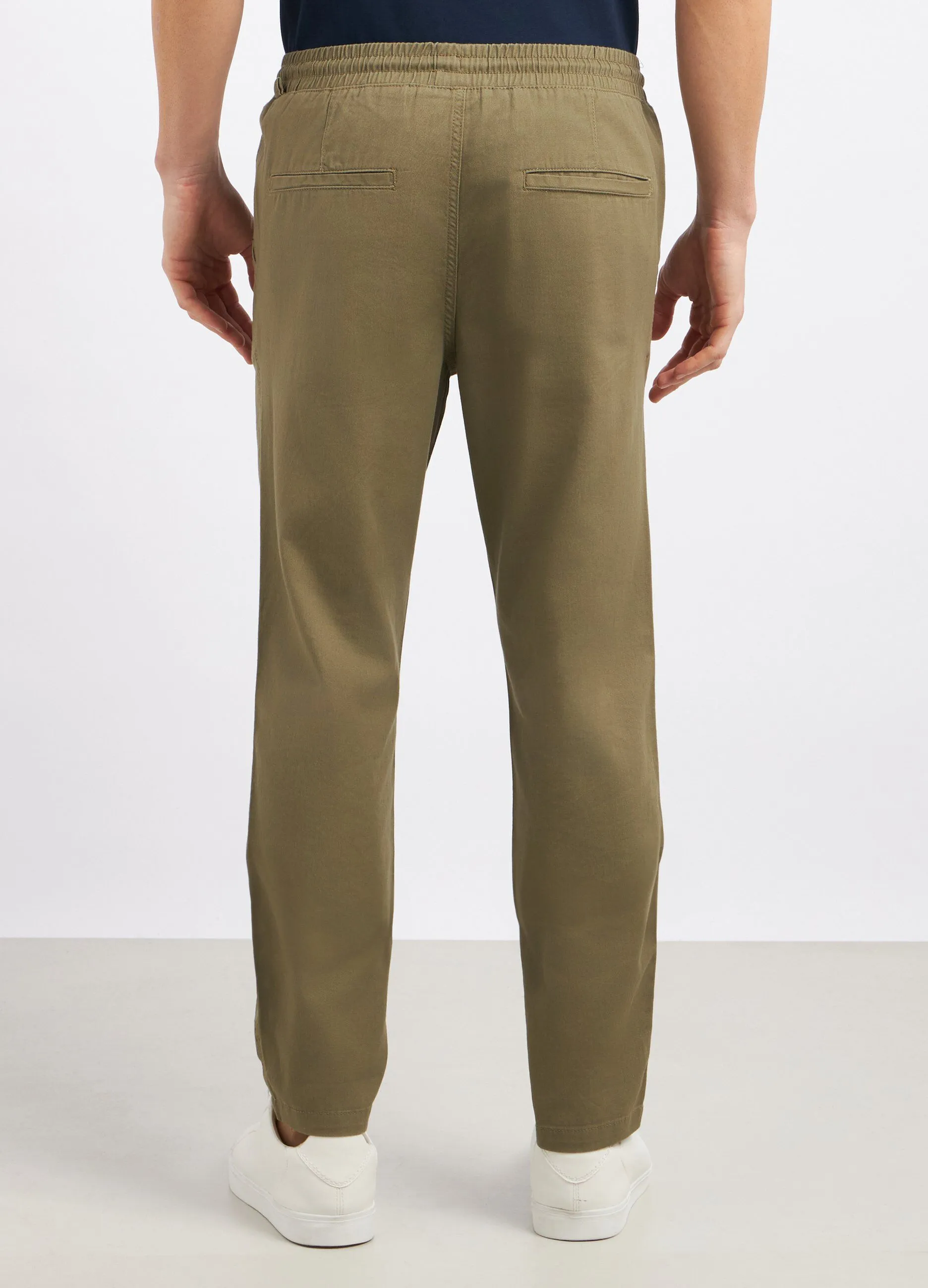 Pantaloni in puro cotone uomo