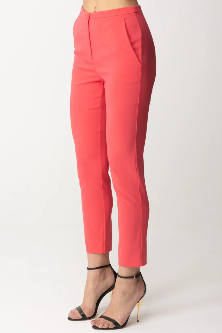 Pantaloni in Tessuto a Tinta Unita HyBrid Rose