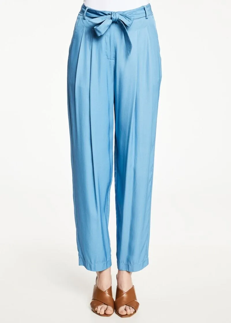 Pantaloni in twill di viscosa