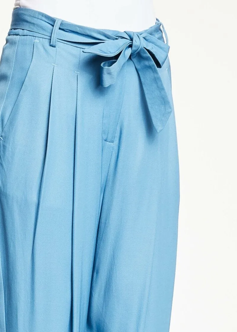 Pantaloni in twill di viscosa