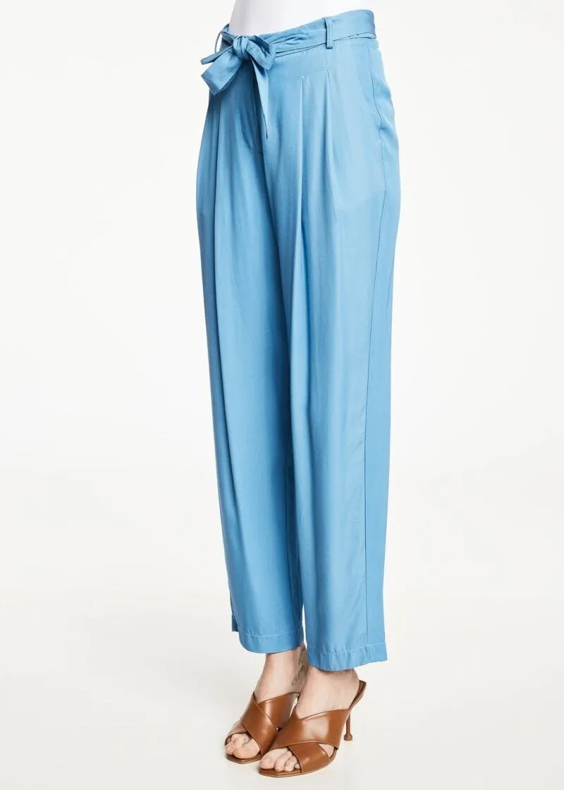 Pantaloni in twill di viscosa