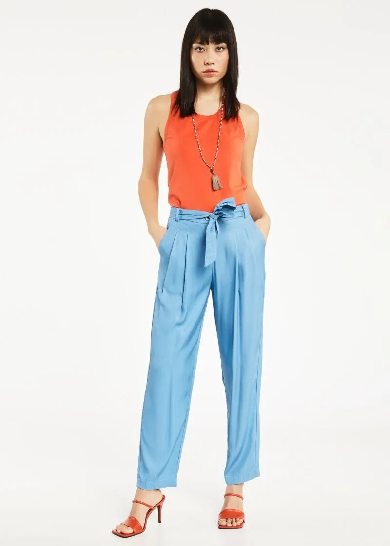 Pantaloni in twill di viscosa