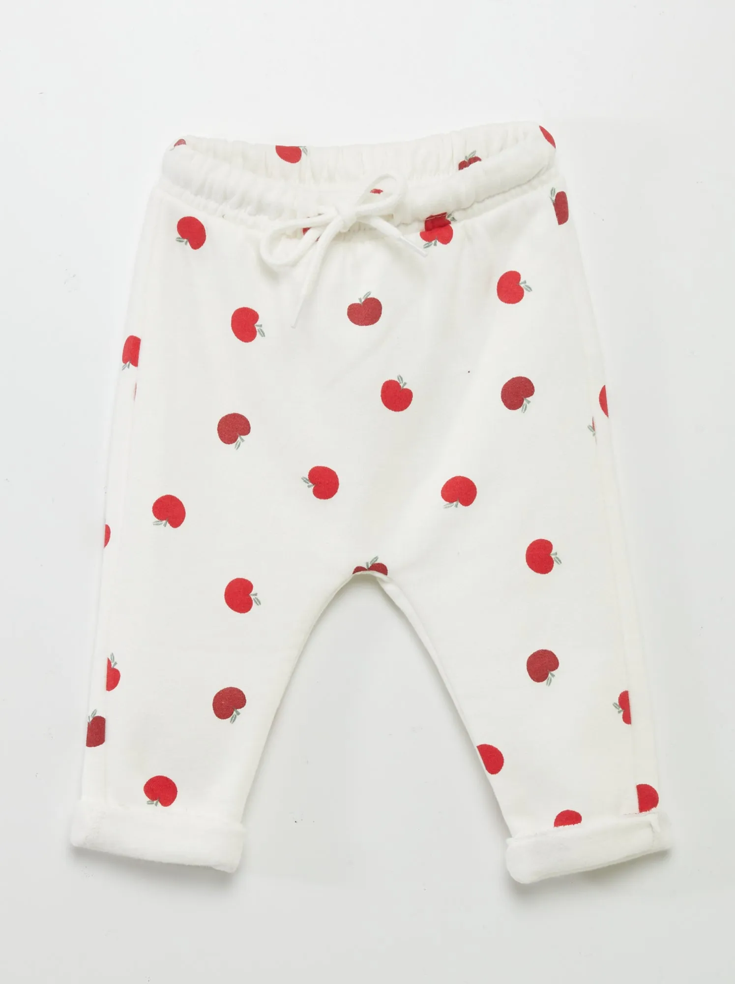 Pantaloni joggers modello sarouel - BIANCO
