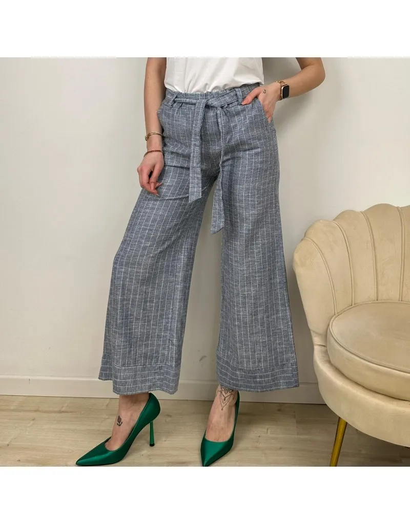 PANTALONI PALAZZO BLU