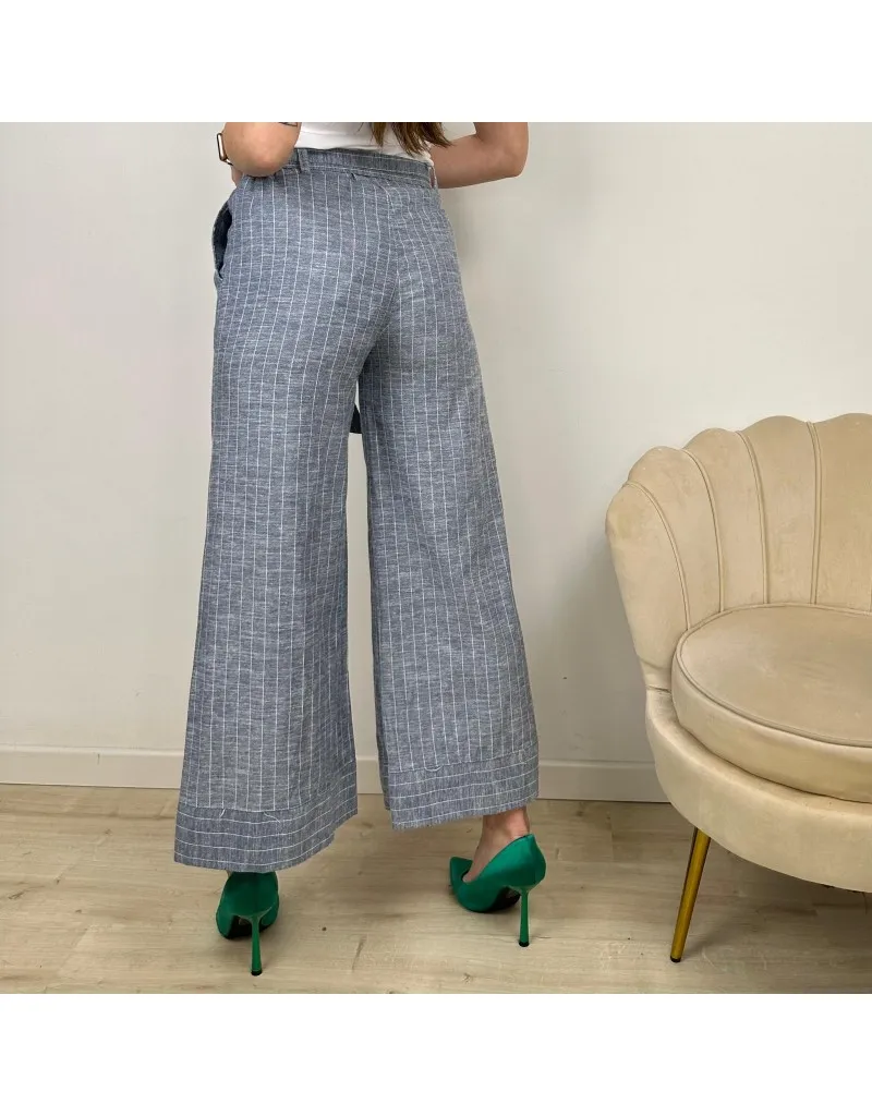 PANTALONI PALAZZO BLU