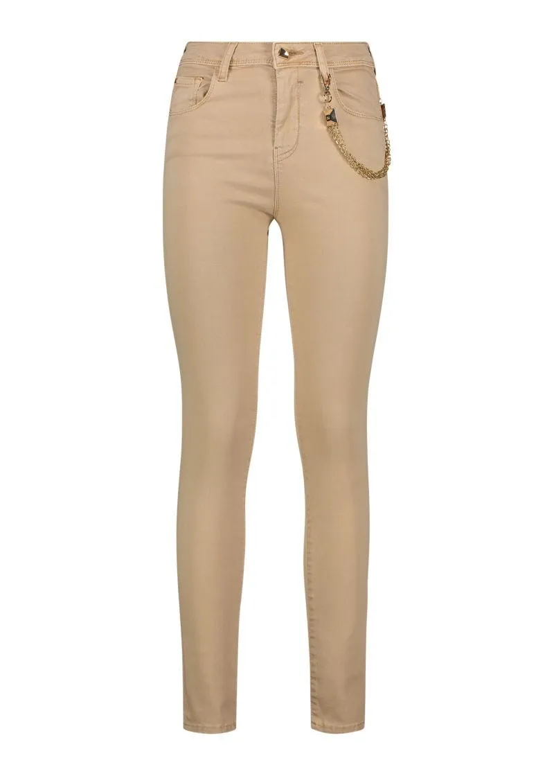 Pantaloni skinny con catena