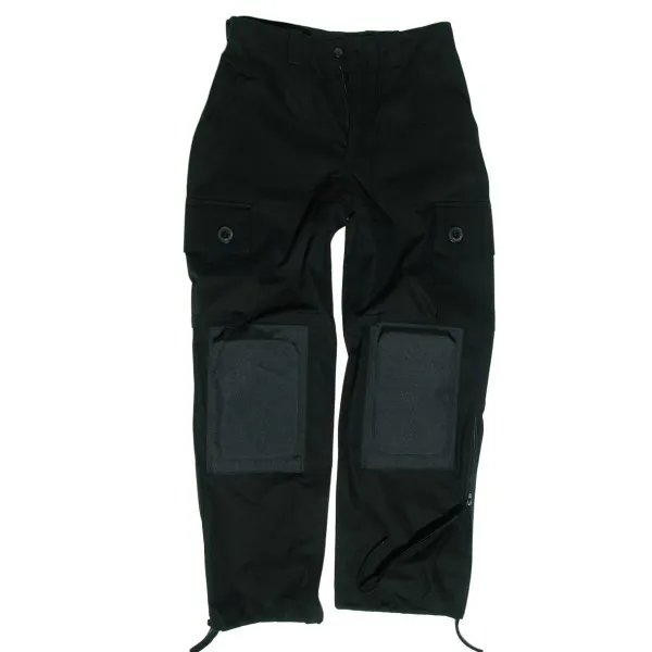Pantaloni tattici Commando ginocchiere soft Nero