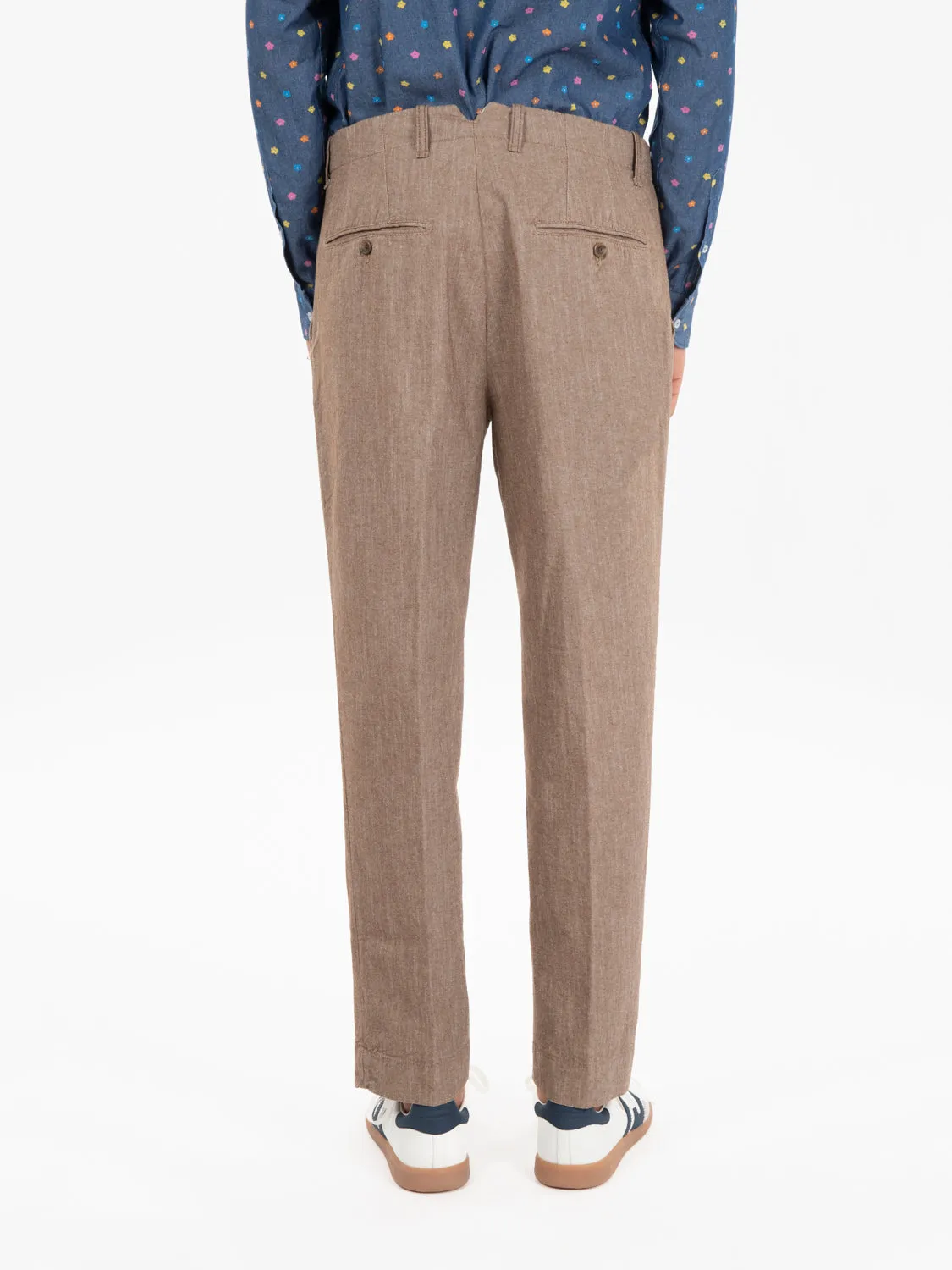 Pantaloni Yarn Dyed moro